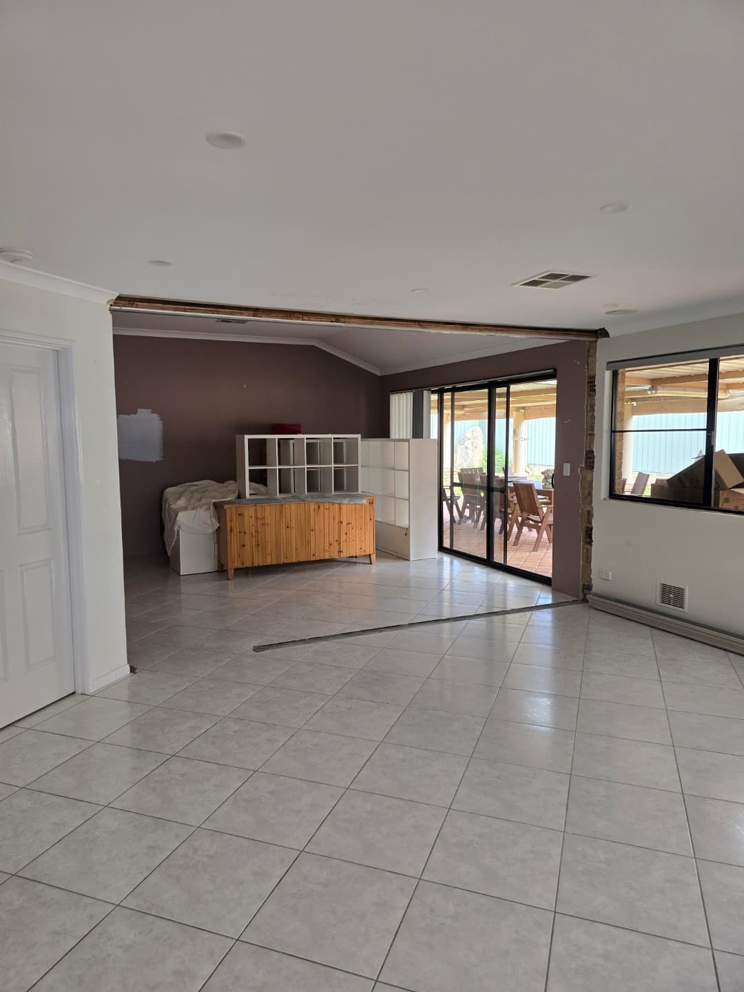 Just-in-timber wall removal project.