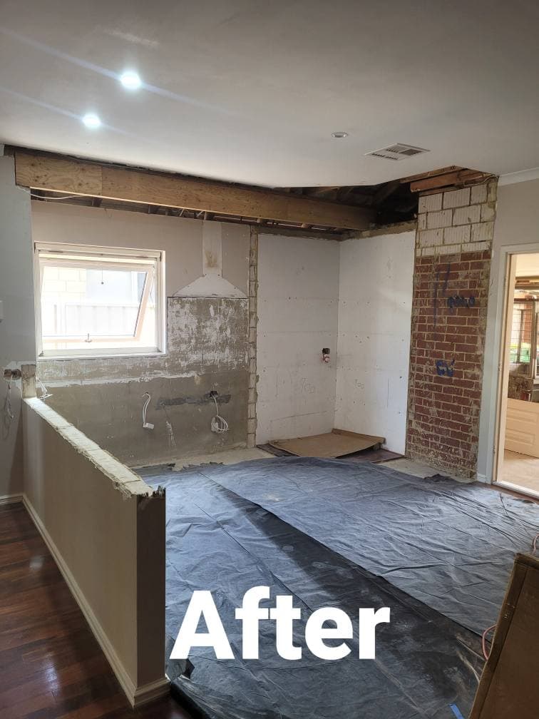 Just-in-timber wall removal project.