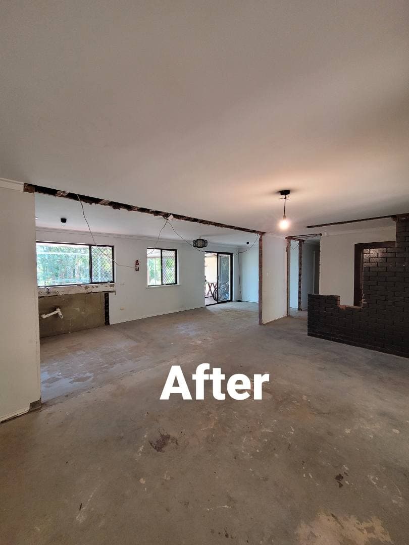 Just-in-timber wall removal project.